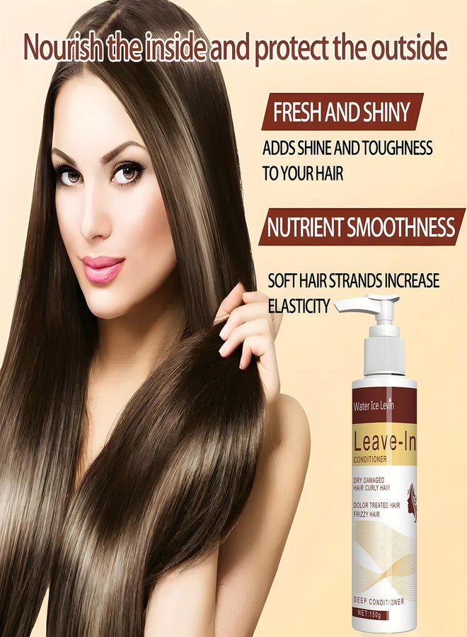 Grospe Leave-In Conditioner，Shea Butter Deep Repair Hair Mask，Repairs Dry, Damaged Hair with Deep Hydration, Ideal for Dry and Frizzy Hair Types（150g） - Image 5